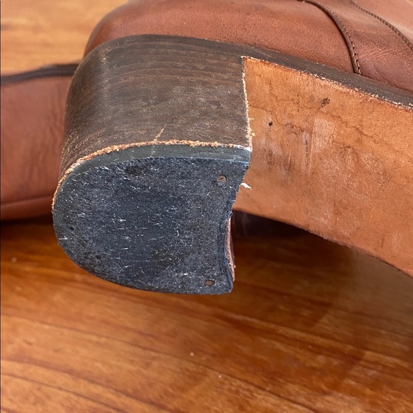 🇦🇷 La Curtiembre Leather Tall Boots with wood heel - Picture 8 of 9